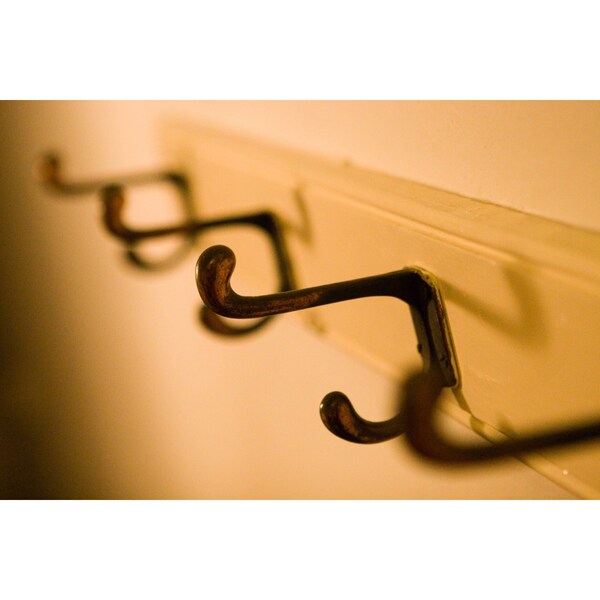 Onward 4 14inch 108 mm HeavyDuty Utility Metal Coat Hook, Brushed Chrome Finish - 237BCV