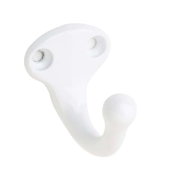 Ives Commercial Aluminum Single Wardrobe Hook White Finish - 581AW