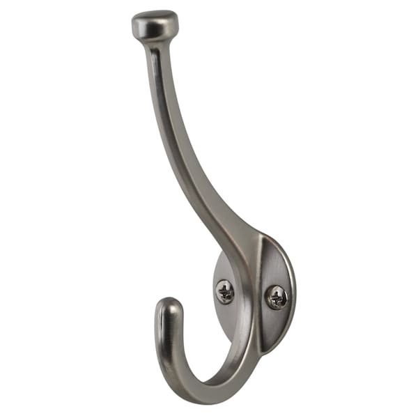Sure-Loc Hardware Sure-Loc Hardware Small Pilltop Coat Hook, Satin Nickel - RH6 15