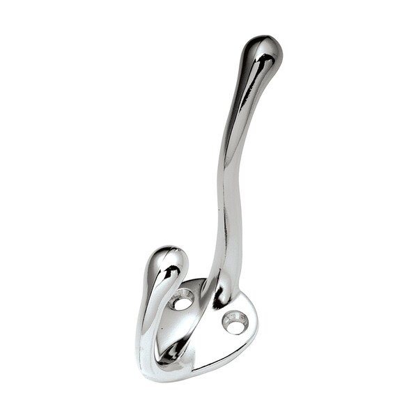 Hickory Hardware Coat Hook Double 5/8 Inch Center to Center - P27120-CH