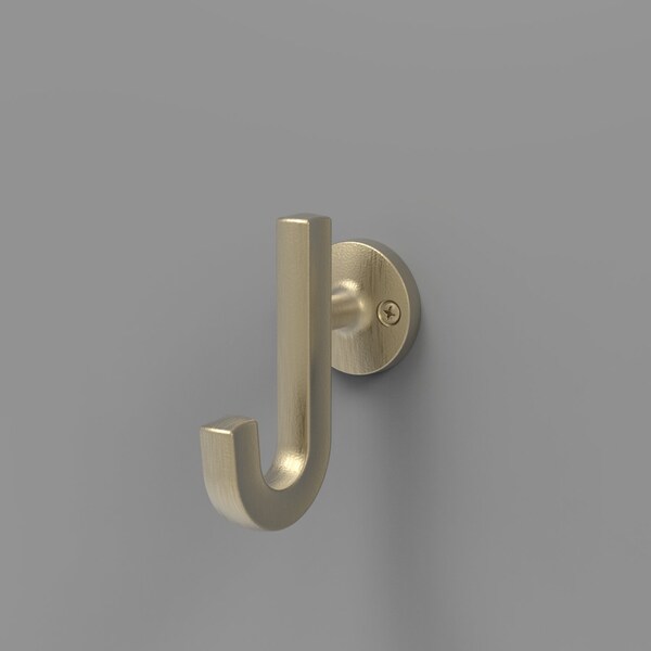 Hickory Hardware Woodward Collection Hook 1-1/8 Inch Center to Center Champagne Bronze Finish - H077888CBZ