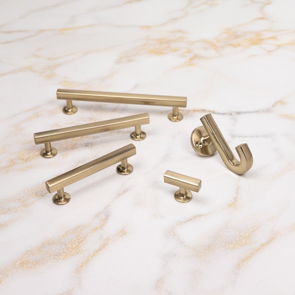 Hickory Hardware Woodward Collection Hook 1-1/8 Inch Center to Center Champagne Bronze Finish - H077888CBZ
