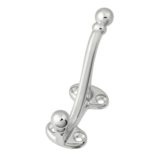 Hickory Hardware Coat Hook Double 5/8 Inch Center to Center - P25029-CH