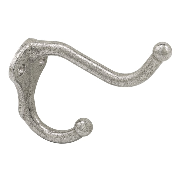 Prime-Line Coat Hook, 3 in. Projection, Cast Stainless Steel Construction Single Pack - 656-9537