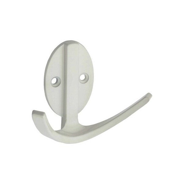 National Mfg/Spectrum Brands Hhi 3 WHT DBL Robe Hook - N807-010