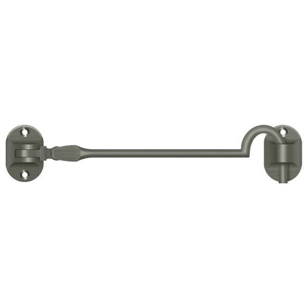 Deltana Cabin Hooks, British Style, 6" Antique Nickel - CHB6U15A