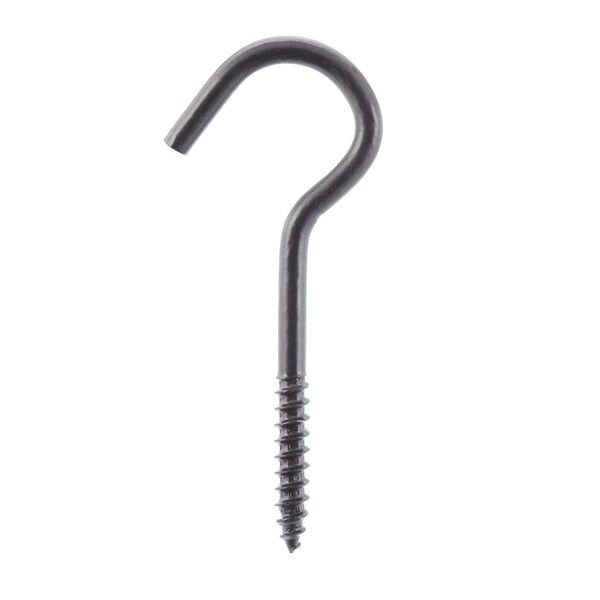 Wright Wright Medium Matte Black Steel 3-3/8 in. L Ceiling Hook 50 lb 1 pk - 02-3480-309