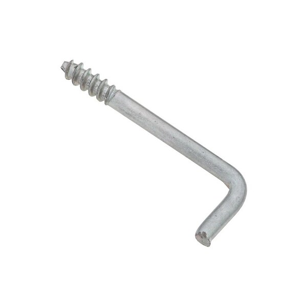 National Hardware Square Bend Hook, 1 in L, Steel, Zinc - N120-477