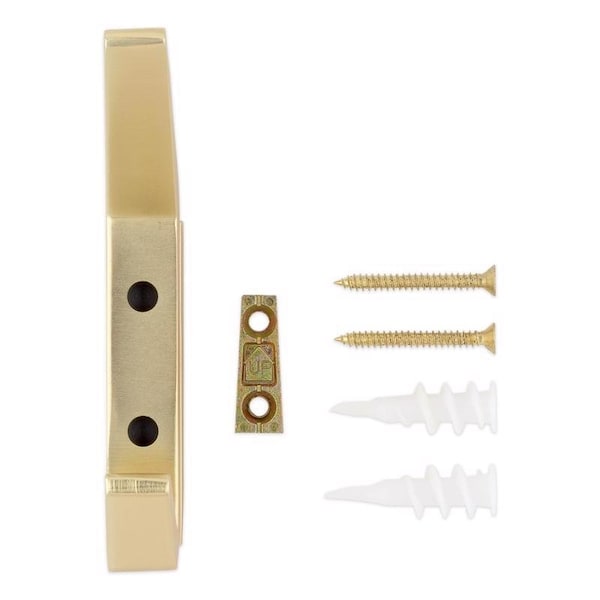 National Hardware National Hardware Reed Medium Brushed Gold Steel 4-3/4 in. L Hook 25 lb 1 pk - N337-920