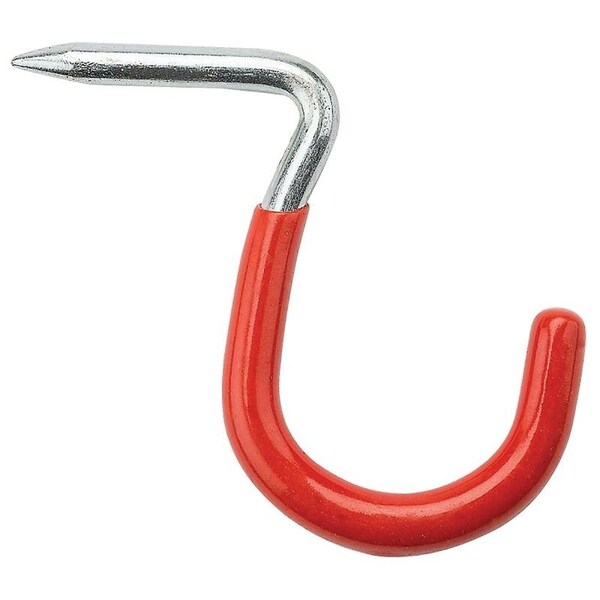 National Hardware V2221 Storage Screw Hook, 20 lb, Hammer-In Mounting, Steel, Red - N112-032