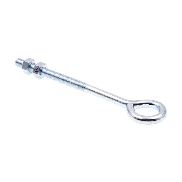 Prime-Line Clothesline Hooks With Nuts 5/16in-18 X 6in Zinc Plated Steel 10PK - 9069537