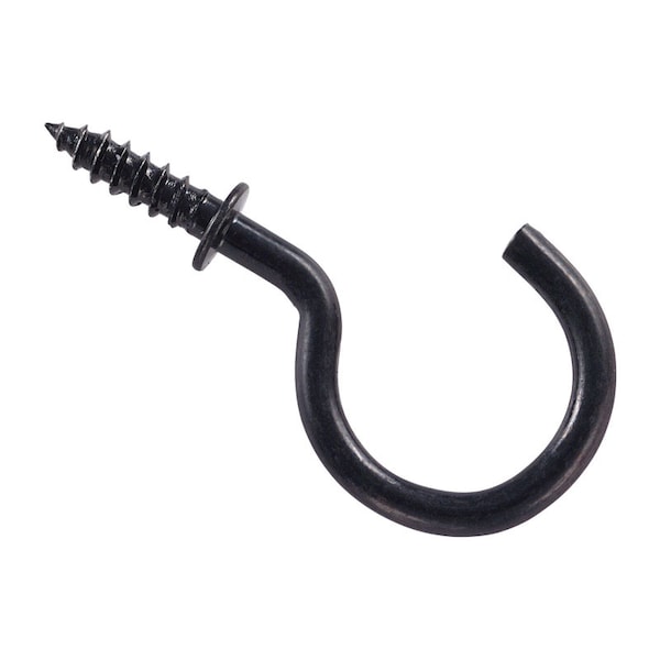 National Hardware National Hardware Black Steel 1 in. L Cup Hook 13 lb 30 pk - N119-729