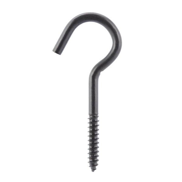 Wright Wright Medium Matte Black Black Steel 4 in. L Ceiling Hook 100 lb 1 pk - 02-3480-305
