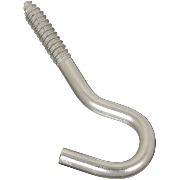 National 3/8 In. x 4-7/8 In. Stainless Steel Screw Hook - N220822