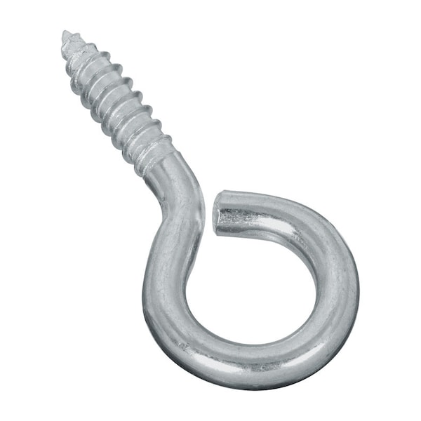 National Hardware National Hardware 0.26 in. D X 2-5/8 in. L Zinc-Plated Steel Screw Eye 115 lb. cap. 2 pk - N185-991