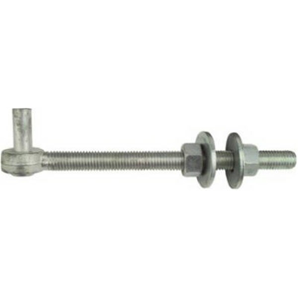 Eat-In N130-617 0.62 x 8 in. Zinc Bolt Hook - EA569418