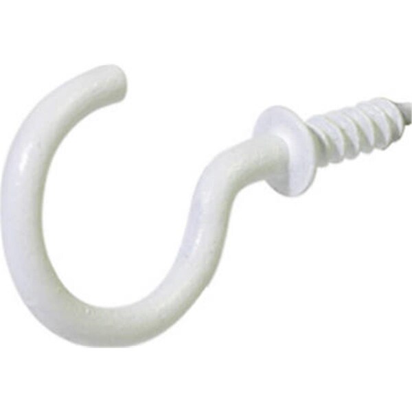 Hillman 122322 1.25 in. White Coated Cup Hook, 2PK - 400286
