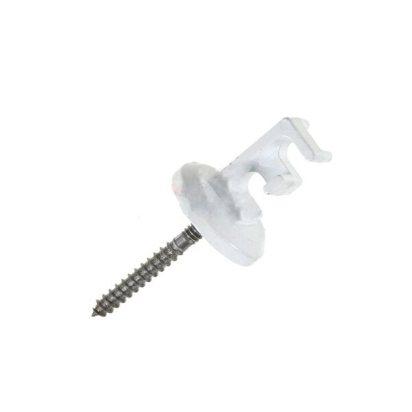 American Imaginations Unique White Swag Hook Plastic-Stainless Steel - AI-37453