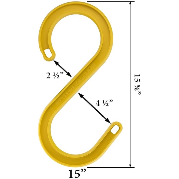 Cablesafe S-Hook, 15" - INT CS15