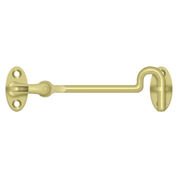 Deltana Cabin Swivel Hooks, 4" Bright Brass - CHK4U3