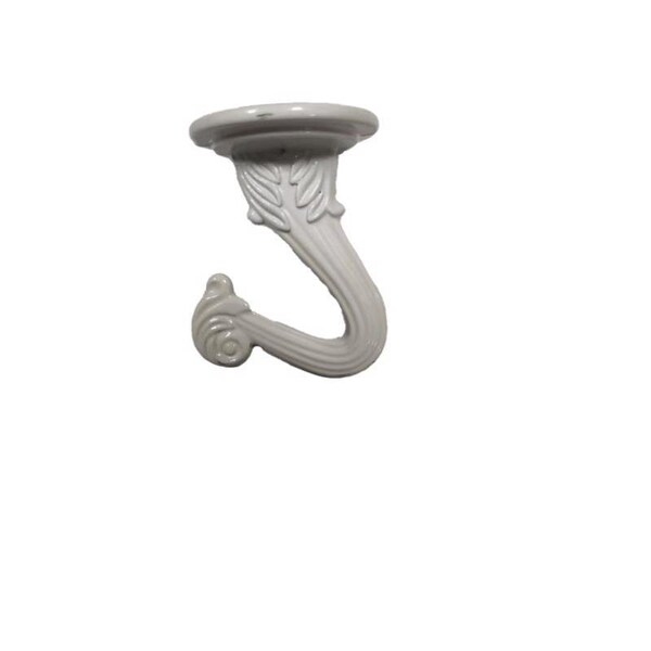 Living Accents SWAG HOOK ZINC WHT, 2PK - 58034