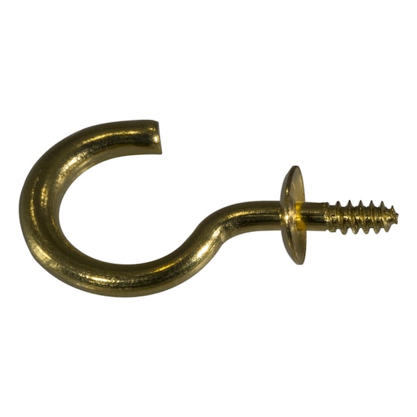 Midwest Fastener 3/32" x 15/32" x 1" Brass Shoulder Hooks 15PK - 62672