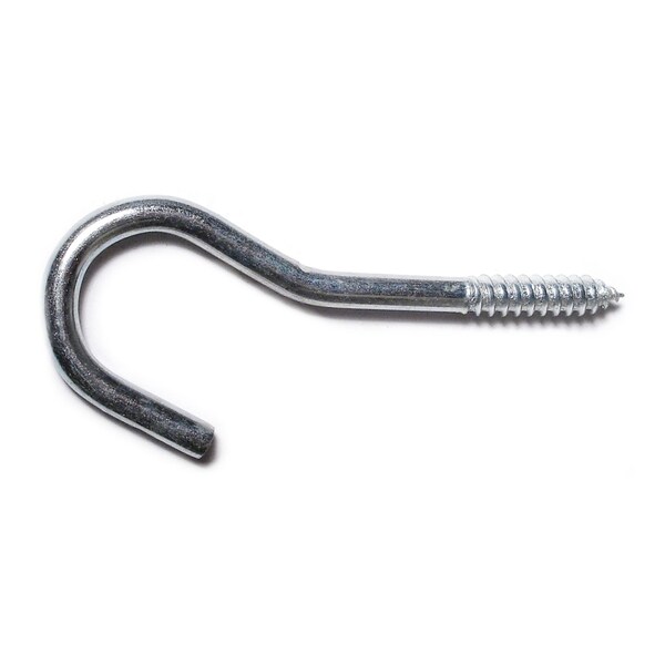 Midwest Fastener 1/4" x 31/32" x 4-1/8" Zinc Plated Steel Clothesline Hooks 50PK - 50990