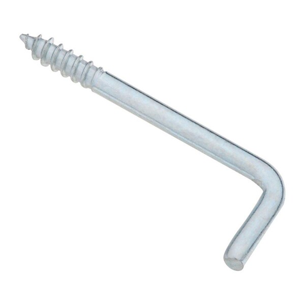 Homecare Products 1.81 in. Square Bend Steel Screw Hook, 6PK - HO1677235