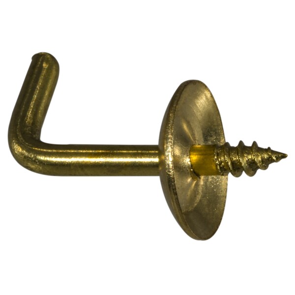 Midwest Fastener 5/64" x 9/32" x 1/2" Brass Shoulder Hooks 30PK - 62668