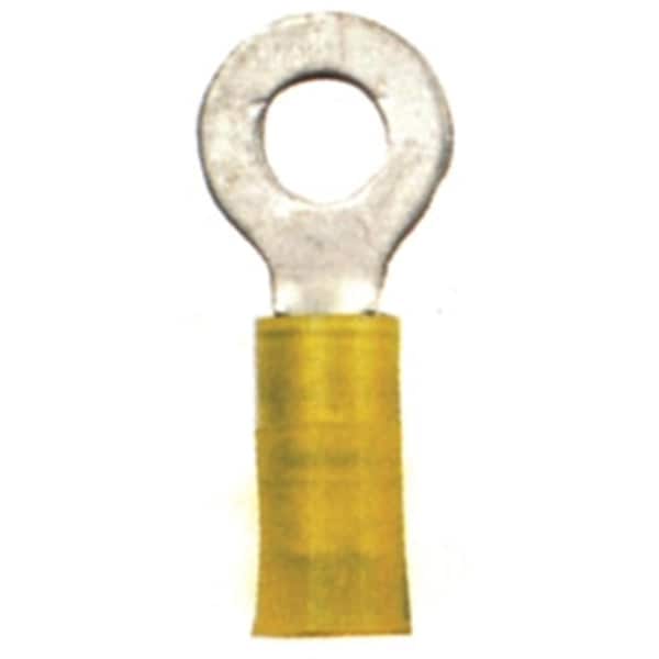 Afi 230225 Terminales de Anillo Aislados de Nylon de calibre 12-10, Amarillos, 4 piezas - 3003.5698
