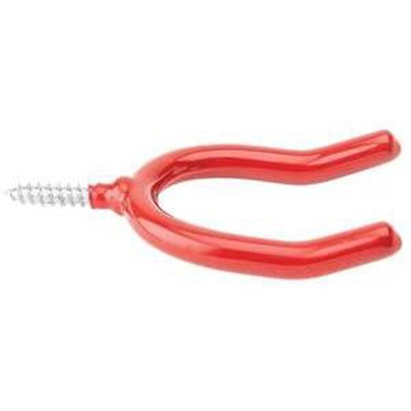 National Mfg Spectrum Brands Hhi 2 x .75 in. Vinyl Coated Double Screw Hook, Red - 219239