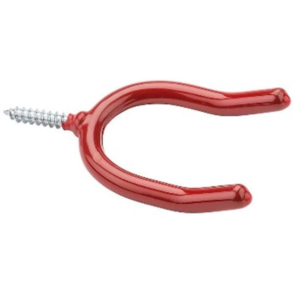 National Mfg Spectrum Brands Hhi Vinyl Coated Double Screw Hook, Red - 218953