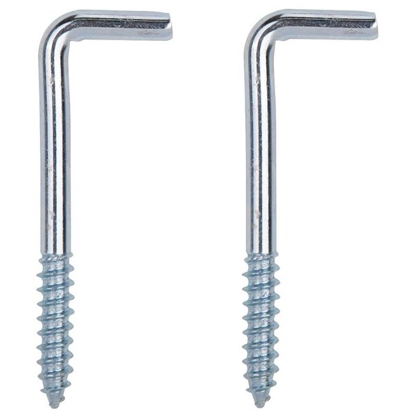 Prosource Screw Hook, 13/16 in Opening, 6.5 mm Thread, 3 in L, Steel, Zinc - LR-395-PS