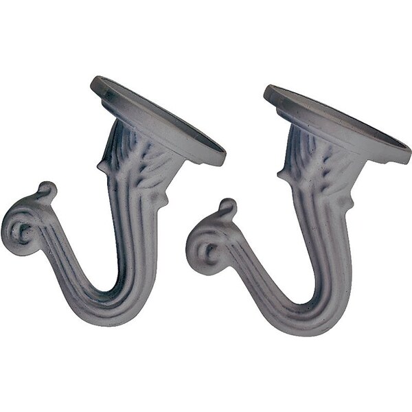Landscapers Select Ceiling Hook, 1-17/32 in H, Zinc, White, Ceiling Mount Mounting - GB0423L