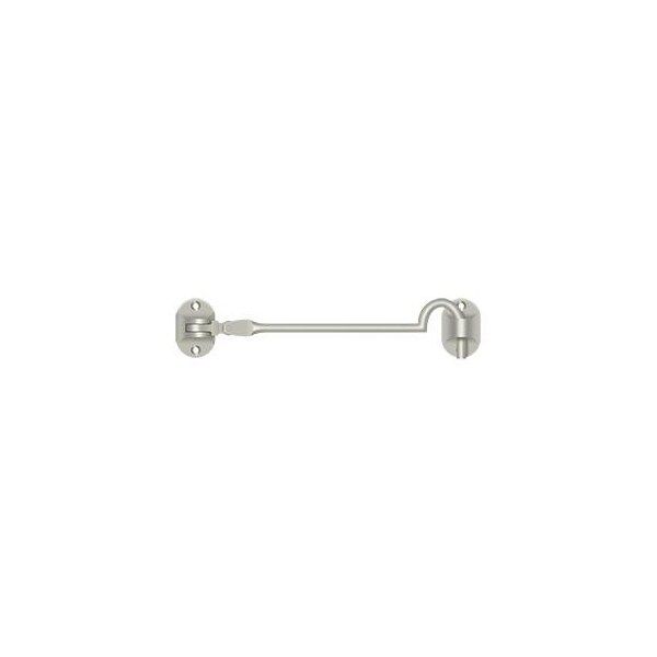 Deltana Cabin Hooks, British Style, 6" Satin Nickel - CHB6U15