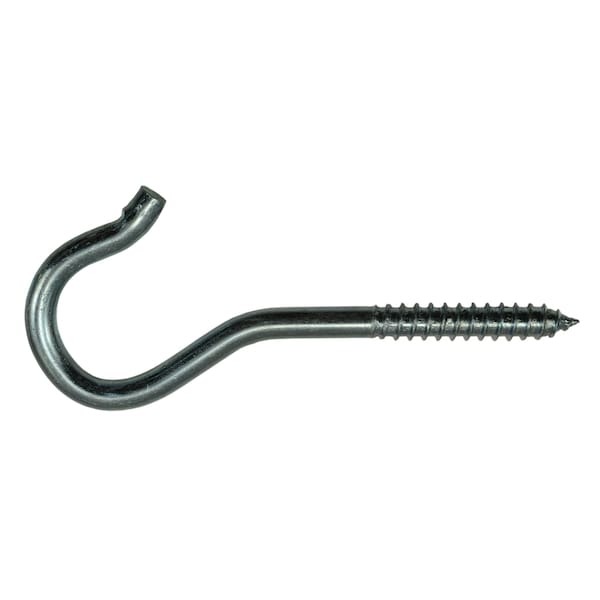 Midwest Fastener 7/32 x 13/16 x 3-7/8 Zinc Plated Steel No 804 Screw Hooks 20PK - 52394
