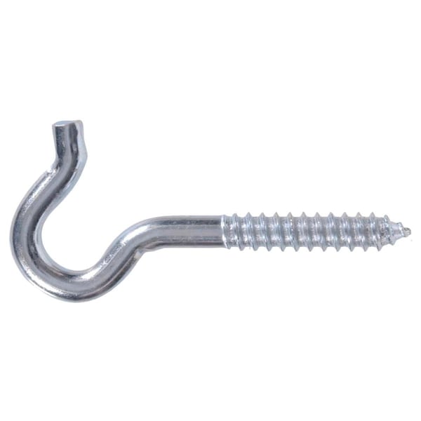 Hillman Flagged - Heavy Duty Screw Hook, 0.375 x 8 in., 5PK - 321253