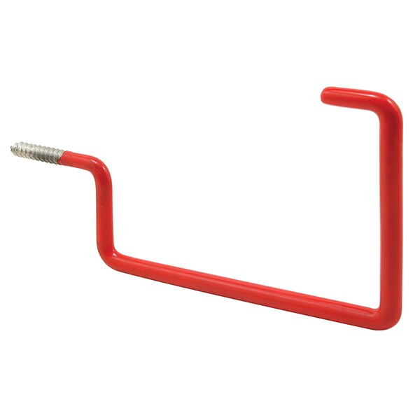 Prime-Line Screw-In Utility Hook, 7 in., Steel Rod, Gray Rubber Coating, PK2 - MP9207-2