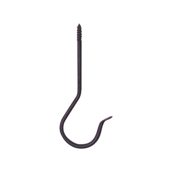Panacea Panacea Black Wrought Iron 6 in. H Threaded J-Hook Plant Hook 1 pk - 89404