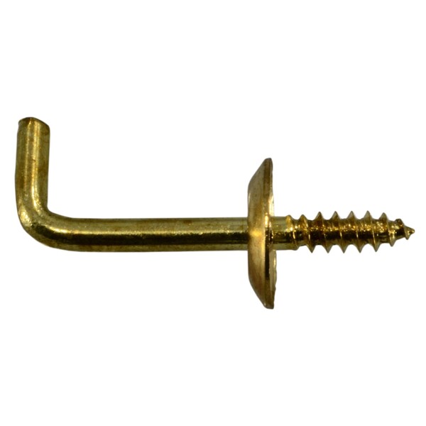 Midwest Fastener 5/64" x 23/64" x 3/4" Brass Shoulder Hooks 25PK - 62671