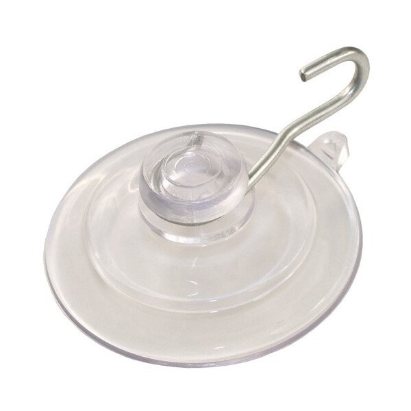 Hillman HILLMAN Medium Nickel Plated Clear Metal/Plastic 2 in. L Cup Hook 3 lb 1 pk - 701478