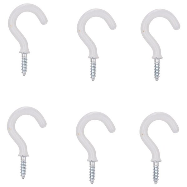 Prosource Cup Hook, 1/8 in Thread, 33 mm L, Steel, Vinyl-Coated - PH-122236-PS