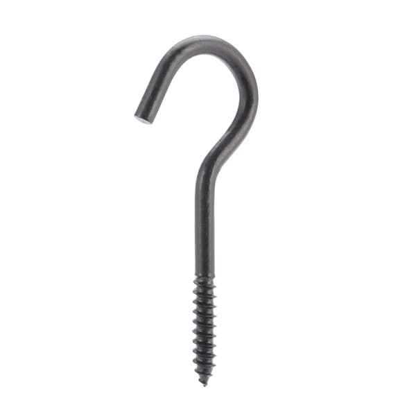 Wright Wright Medium Matte Black Steel 3-7/8 in. L Ceiling Hook 80 lb 1 pk - 02-3480-307