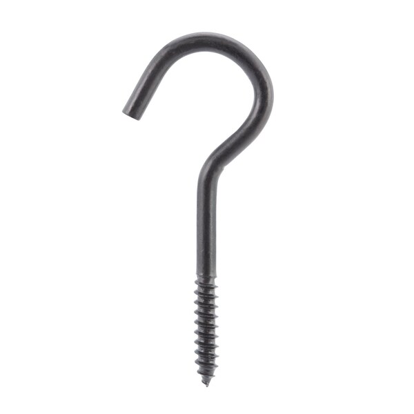Wright Wright Medium Matte Black Steel 3-7/8 in. L Ceiling Hook 80 lb 1 pk - 02-3480-307