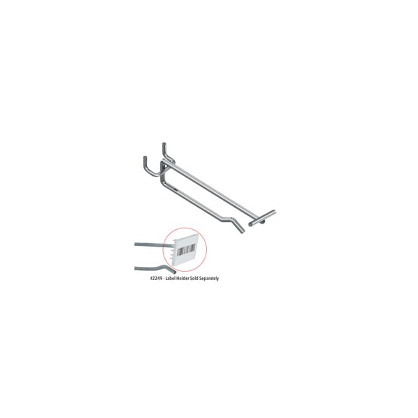 Specialty Store Services 6 In T Bar Scanning Hook Zinc - 2246