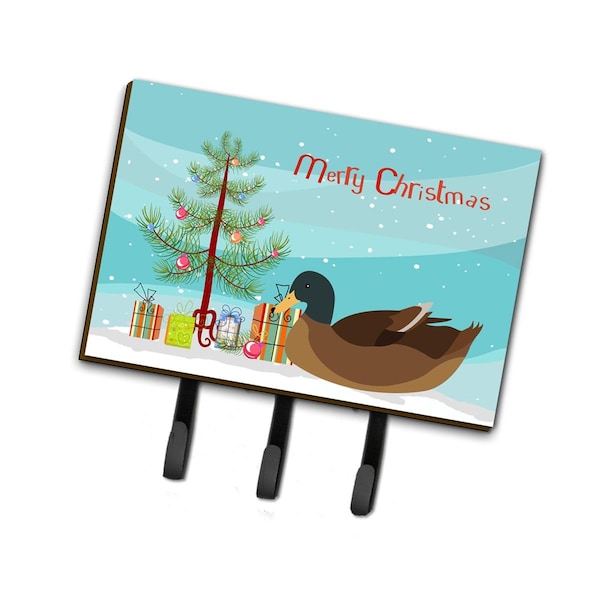 Carolines Treasures Khaki Campbell Duck Christmas Leash or Key Holder - BB9233TH68
