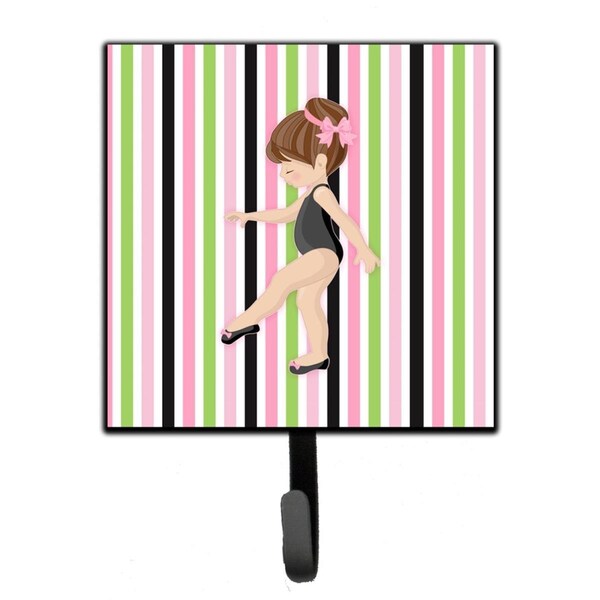 Carolines Treasures Ballerina Brunette Point Leash or Key Holder - BB5178SH4