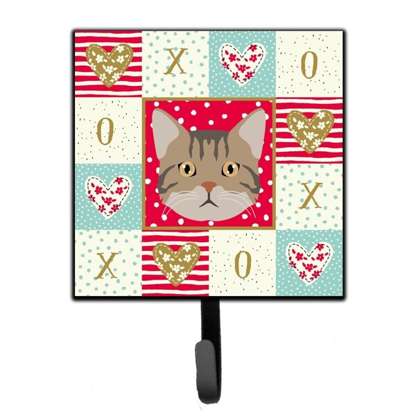 Carolines Treasures 4.25 x 1 x 7 in. American Wirehair Cat Love Leash or Key Holder - CK5083SH4