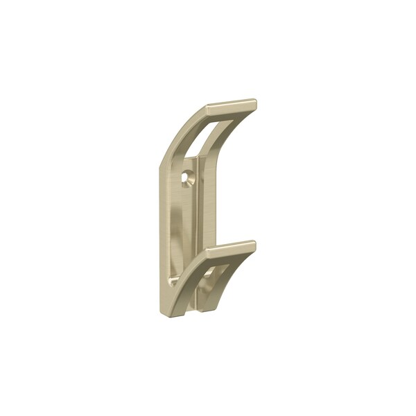 Amerock Avid Contemporary Double Prong Golden Champagne Wall Hook - H37010BBZ