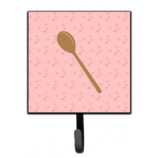 Carolines Treasures Wooden Spoon Pink Leash or Key Holder - BB7270SH4